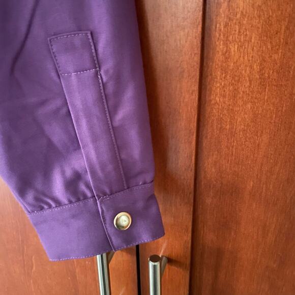 Bogey Boys Color Block Jacket Golf Purple White Size Medium NEW - Picture 4 of 8